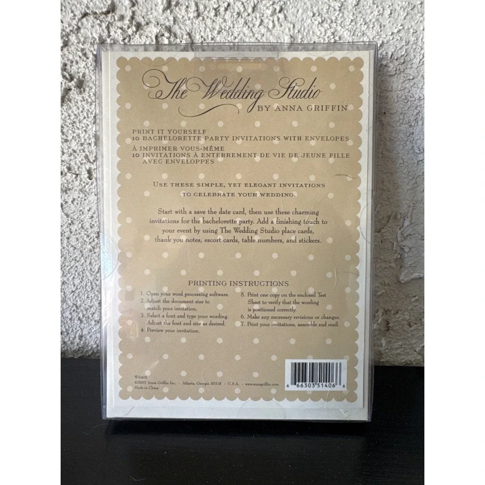 20 Anna Griffin The Wedding Studio Bachelorette Party Invitations Pink Gold - Picture 4 of 4